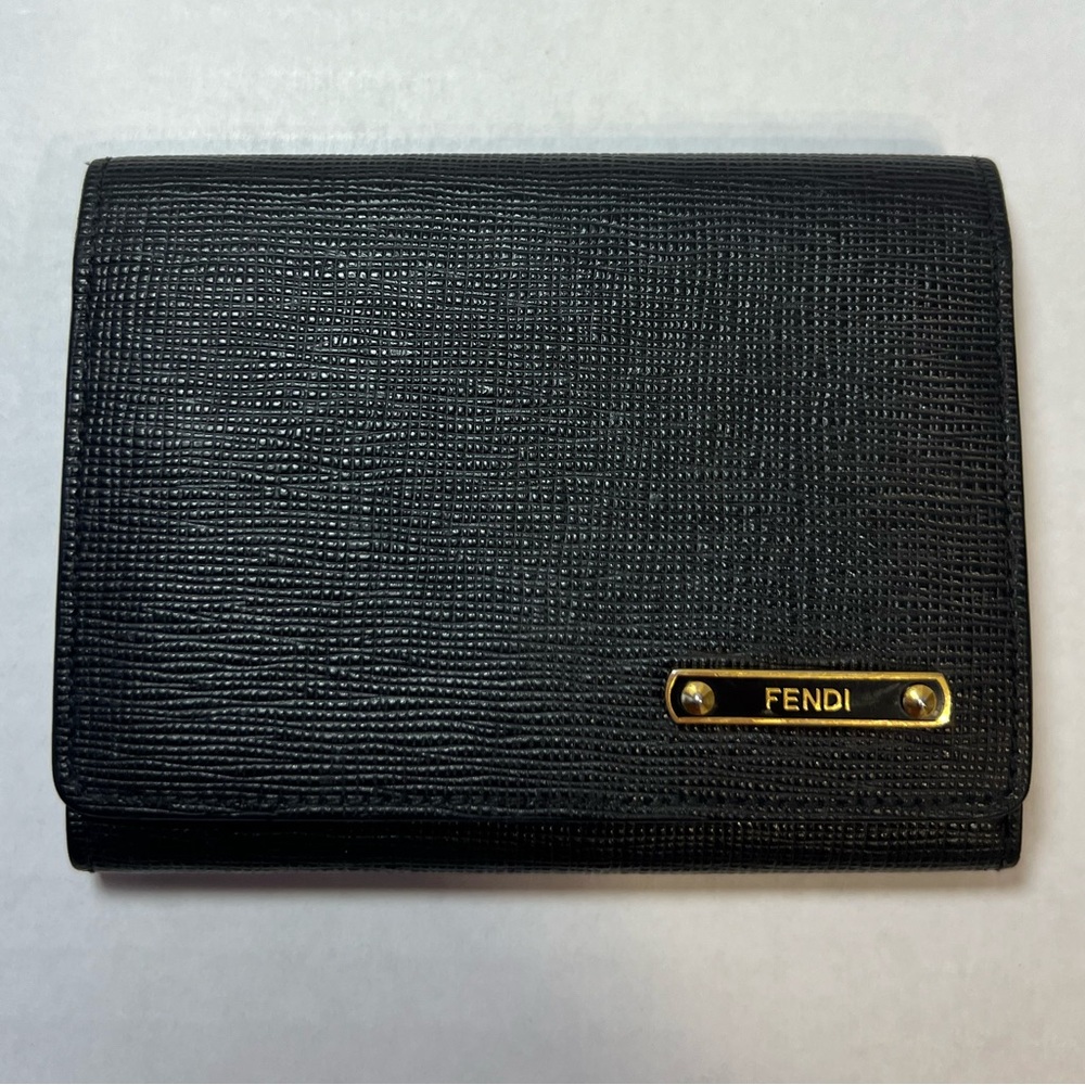 Fendi‎ black card holder/case